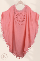 Camicia Larga Donna Rosa | Paradiso Bohemien