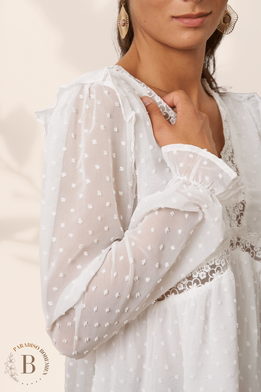 Camicia Senza Collo Donna | Paradiso Bohemien