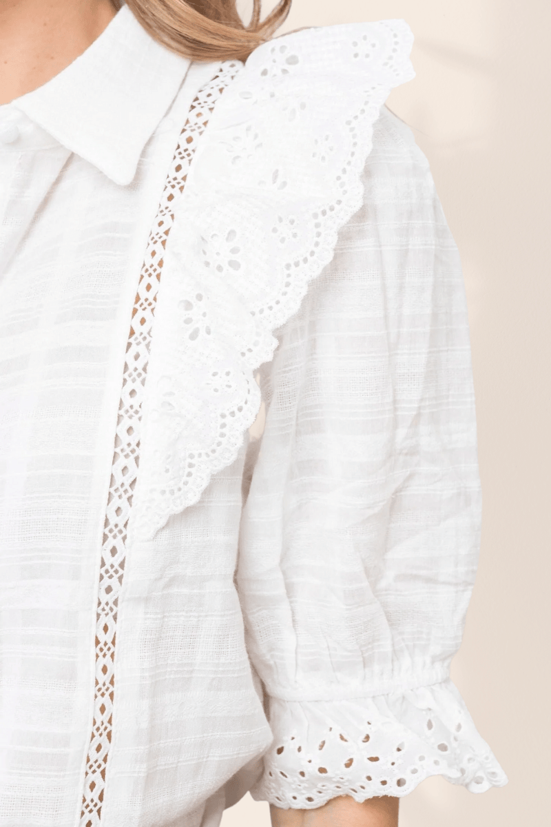 Camicia Seta Bianca Donna Autunno | Paradiso Bohemien