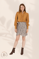 Camicia Volant Donna Beige Abbottonato | Paradiso Bohemien