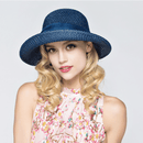 Cappello Blu da Donna in stile Boho Chic