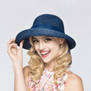 Cappello Blu Elegante Bohemien