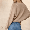 Cardigan con Cardigan Cammello Maglia Larga Boho | Paradiso Bohemien