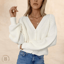 Cardigan Corto Bianco con Maglia Larga Boho Chic | Paradiso Bohemien