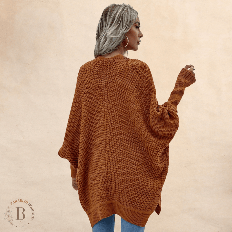 Cardigan da Donna Color Cammello | Paradiso Bohemien