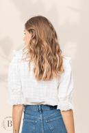 Camicia Seta Bianca Donna Maniche Centrale | Paradiso Bohemien