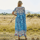 Country Vestito Lungo Blu | Paradiso Bohemien