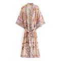 Kimono a Fiori Lungo da Donna | Paradiso Bohemien
