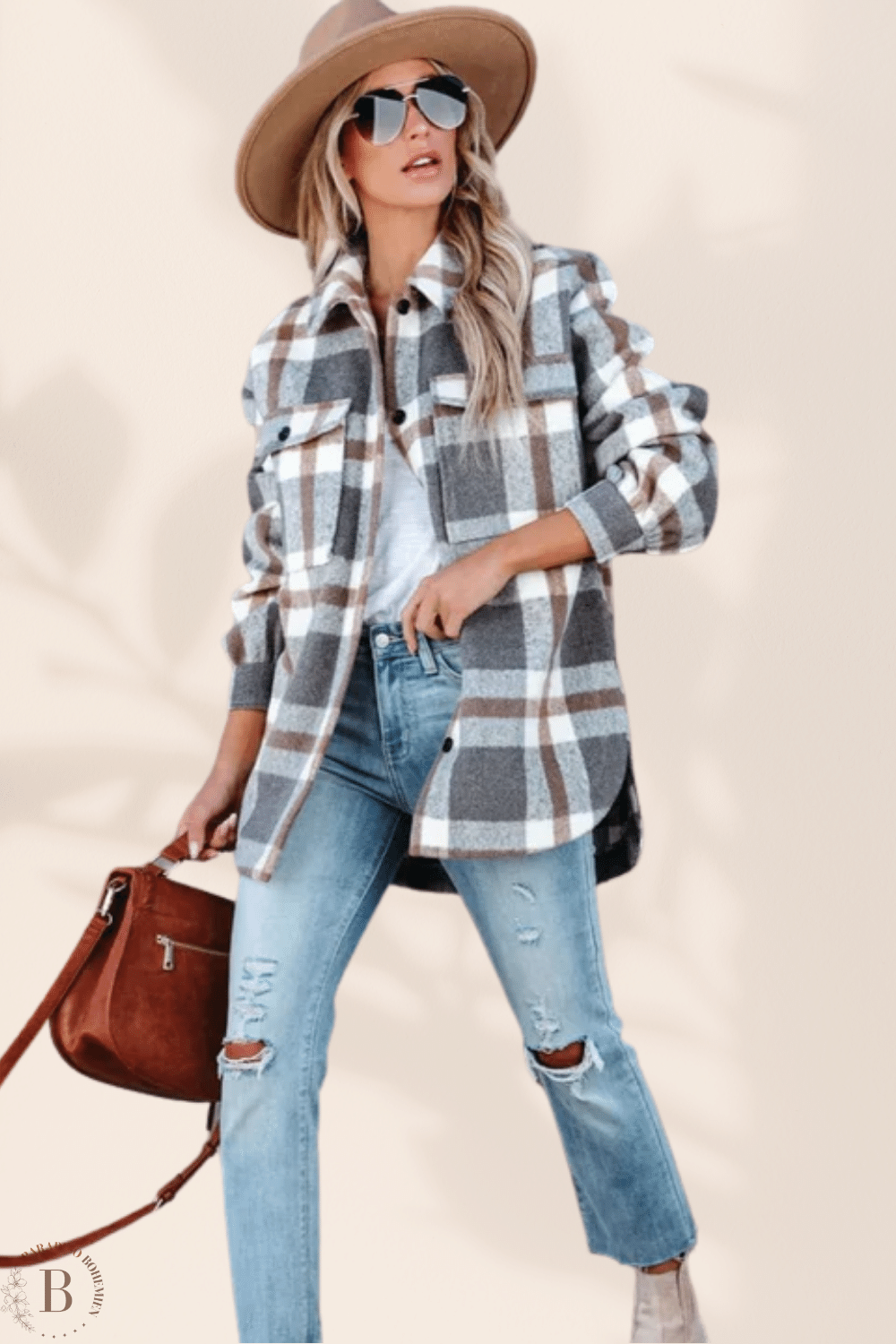 Giacca Camicia a Quadri da Donna | Paradiso Bohemien