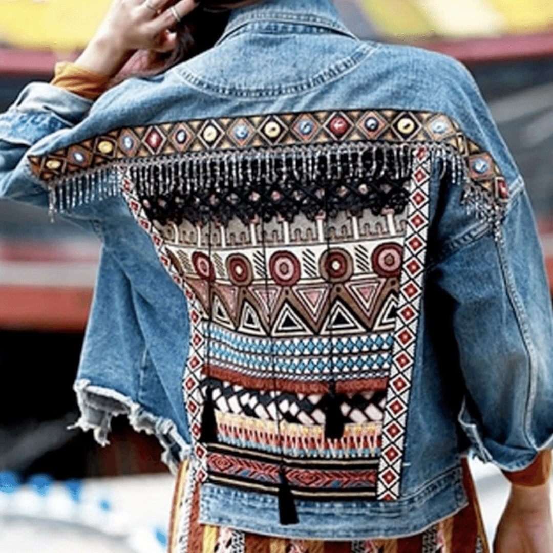 Giacca di Jeans Hippie