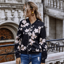Giacca elegante nera a fiori donna | Paradiso Bohemien