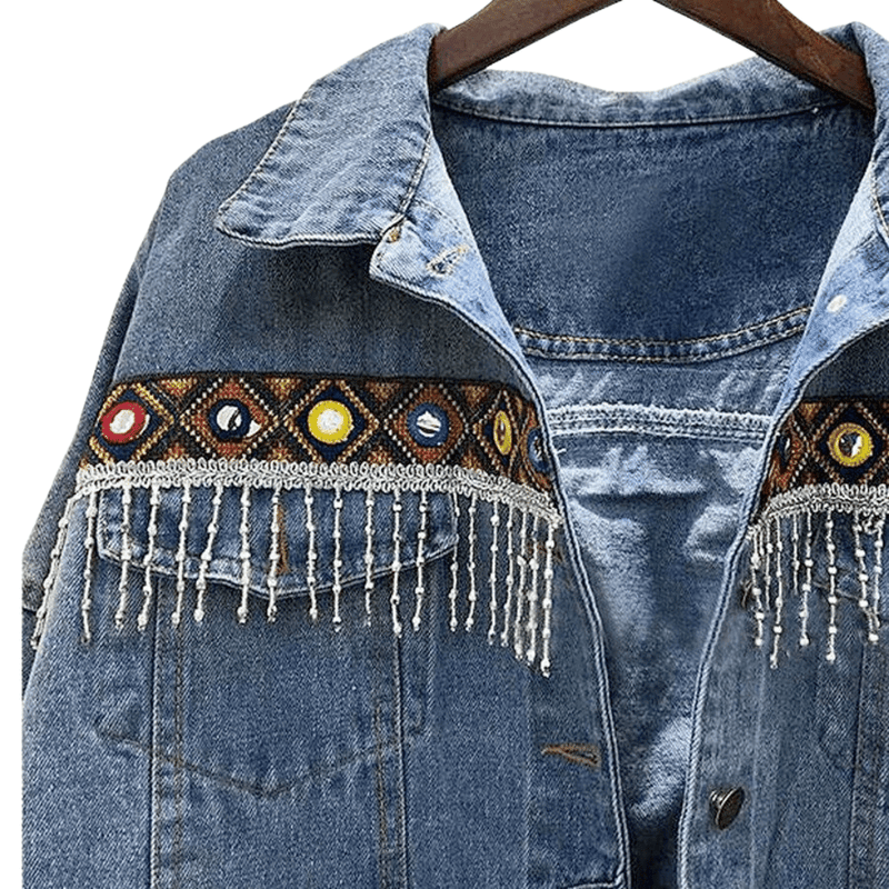 Giacca di Jeans Hippie