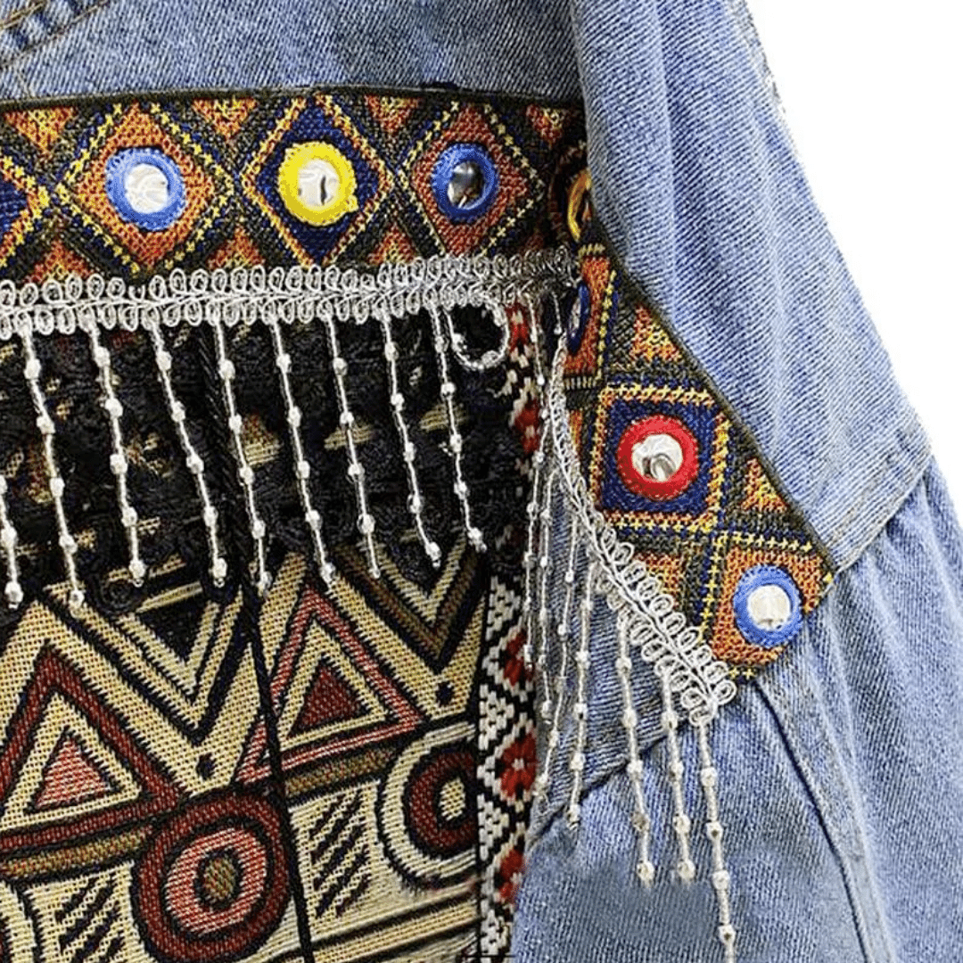 Giacca di Jeans Hippie