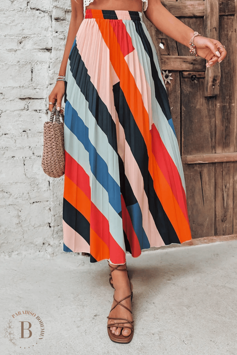 Gonna lunga best sale colorata