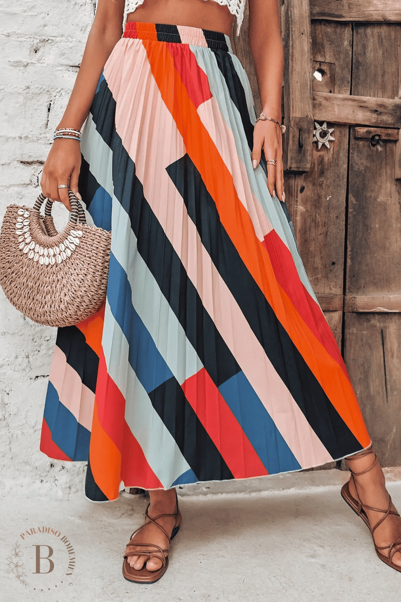 Gonna Lunga Estiva Colorata Paradiso Bohemien
