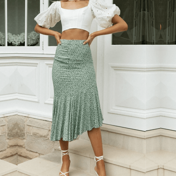 Gonna 2025 asimmetrica elegante