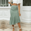 Gonna Asimmetrica Elegante Verde Boho Chic | Paradiso Bohemien