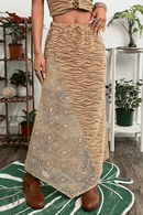 Gonna Lunga Beige da Donna | Paradiso Bohemien