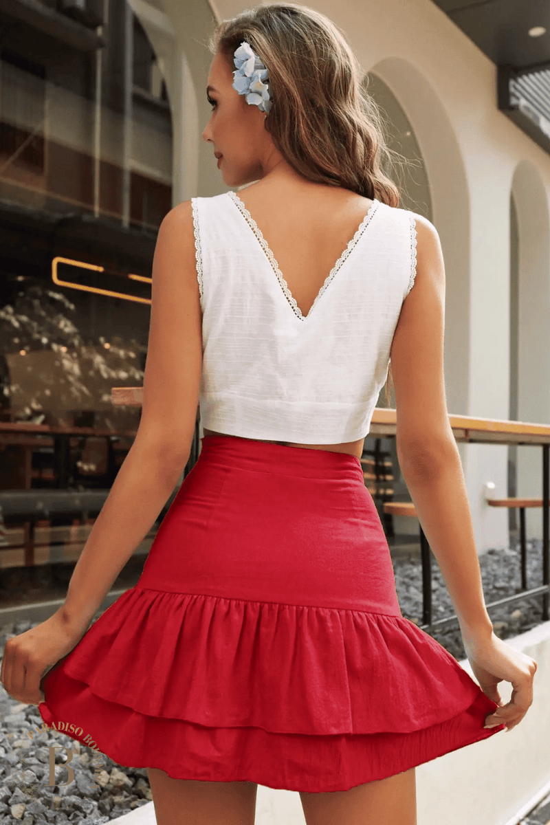 Gonna 2025 rossa corta