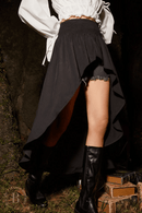 Gonna Nera Corta Davanti e Lunga Dietro estivo | Paradiso Bohemien