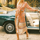 Gonna Fiorata Rosa Boho Chic | Paradiso Bohemien