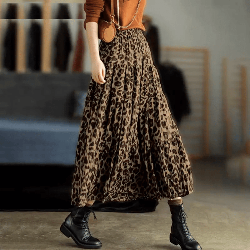 Gonna 2025 leopardata lunga