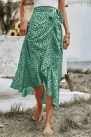 Gonna verde a Portafoglio Lunga | Paradiso Bohemien