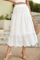 Gonna Lunga Bianca Estiva Bohémien | Paradiso Bohemien