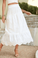 Gonna Lunga Bianca Bohémien | Paradiso Bohemien