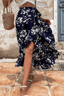 Gonna corta davanti e lunga dietro  Blu Navy | Paradiso Bohemien