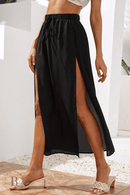 Gonna Nera Lunga con Spacco per estate | Paradiso Bohemien
