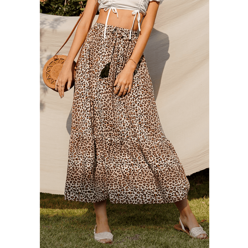 Gonna 2025 lunga leopardata