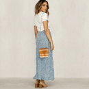 Gonna Boho Blu Asimmetrica | Paradiso Bohemien