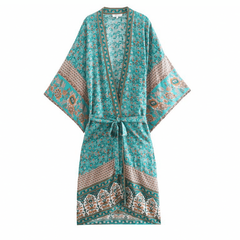 Kimono Boho Chic Verde | Paradiso Bohemien