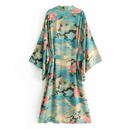 Kimono Lungo Estivo a Fiori  | Paradiso Bohemien