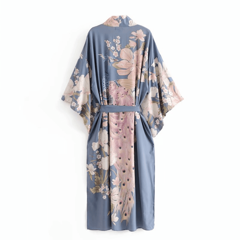Kimono Floreale Lungo Boho Chic | Paradiso Bohemien