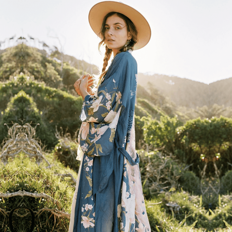 Kimono 2025 floreale lungo