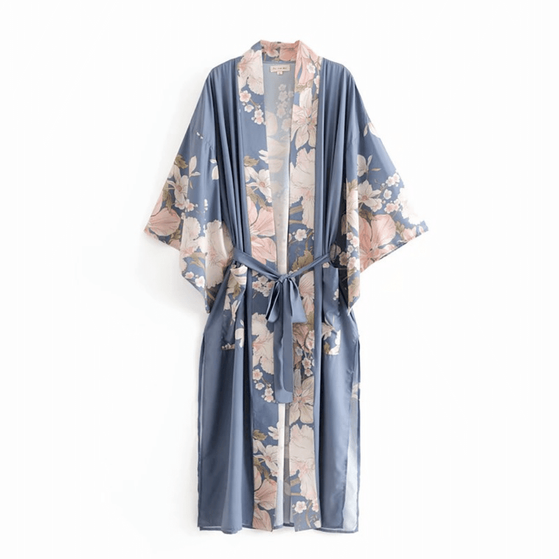 Kimono Lungo Floreale Bohemien | Paradiso Bohemien