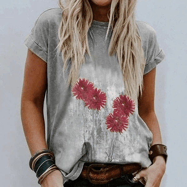 Acquista T-shirt primavera estate da donna con stampa floreale, scollo a V, manica a 3/4, bottoni pieghettati in Italia a partire da 7.58 Acquista T-shirt primavera estate da donna con stampa floreale, scollo a V, manica a 3/4, bottoni pieghettati in Italia a partire da 7.58