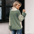 Maglione Verde a Collo Alto in stile Boho   | Paradiso Bohemien