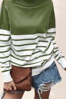 Maglione a Collo Alto Donna Verde | Paradiso Bohemien