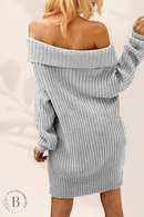 Maglione Come Vestito Spalle Scoperte da Donna | Paradiso Bohemien