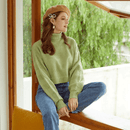 Maglione Verde Corto in Stile Boho | Paradiso Bohemien