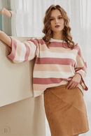 Maglione Largo Donna a Righe | Paradiso Bohemien