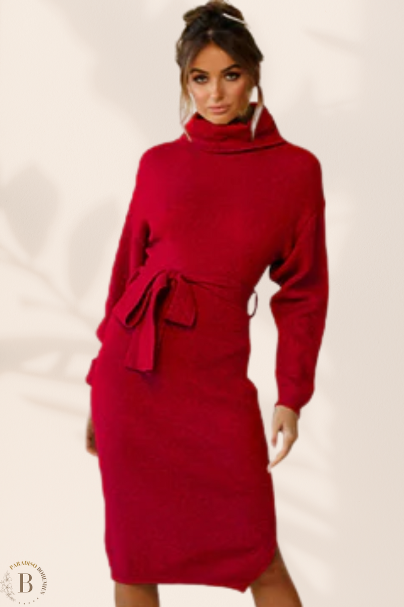 Maglione vestito 2025 collo alto
