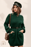 Maglione Lungo Vestito Collo Alto | Paradiso Bohemien