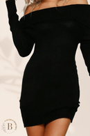 Maglione Mini Abito Nero | Paradiso Bohemien