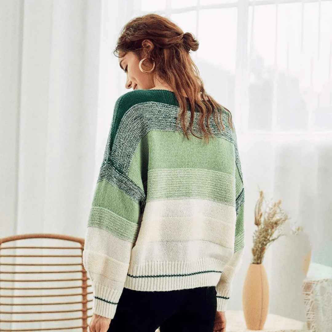 Maglione Oversize Verde in Stile Boho Per Donna | Paradiso Bohemien