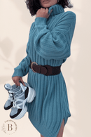 Vestito Maglione di Lana Collo Alto | Paradiso Bohemien