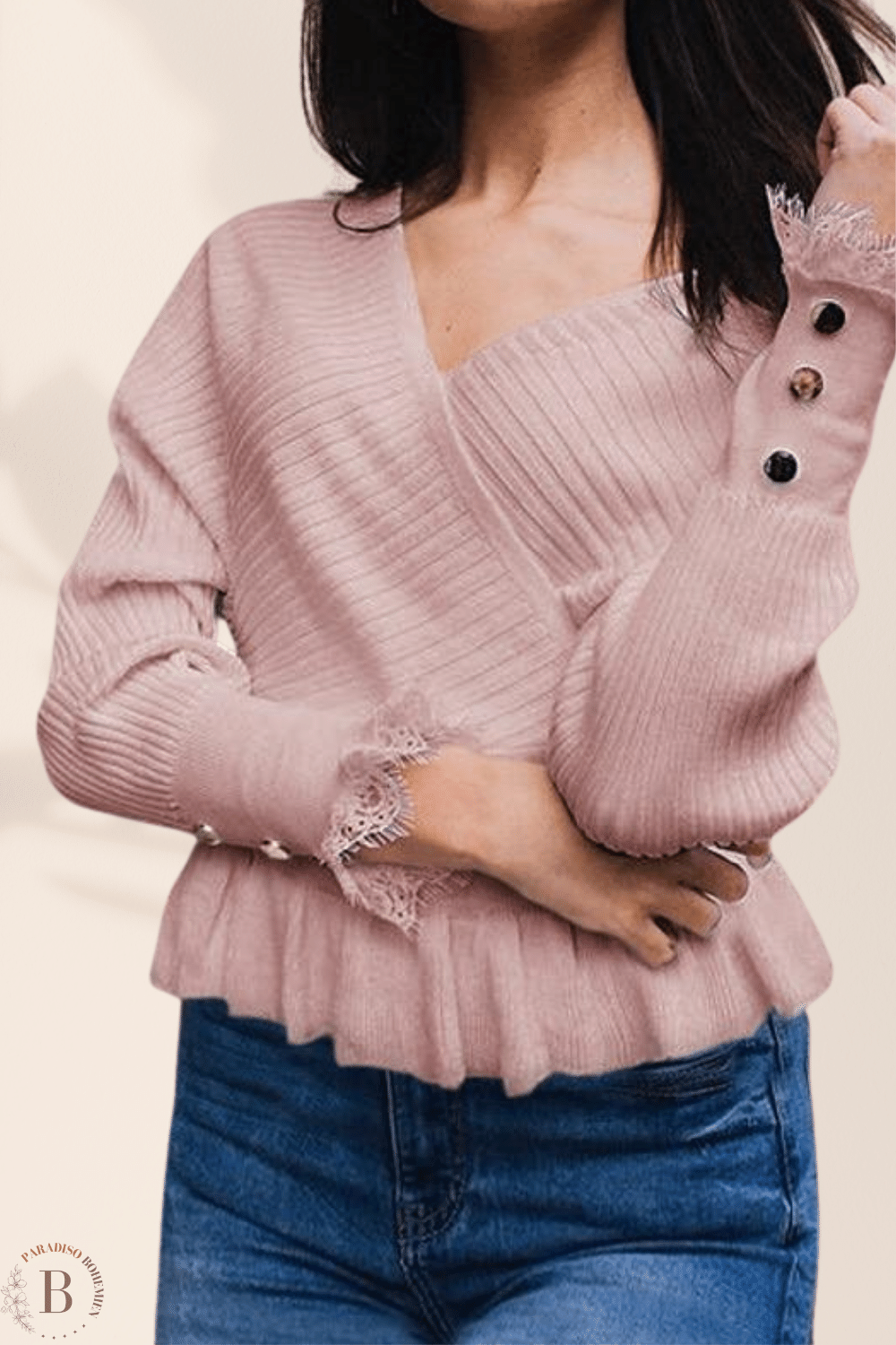 Maglione Rosa Lilla da Donna | Paradiso Bohemien